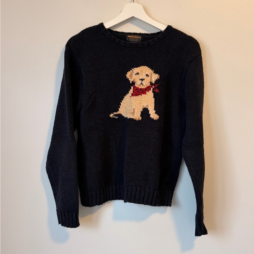 80's Vintage Woolrich Dog Sweater